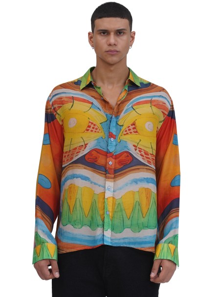 Tiki Mask Silk Shirt