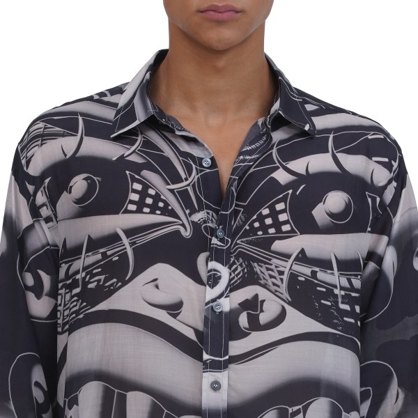 Noir Mask Silk Shirt